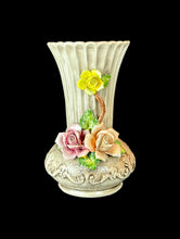 Load image into Gallery viewer, Vintage Italian Capodimonte Style Hand Painted Flower Vase - Large
