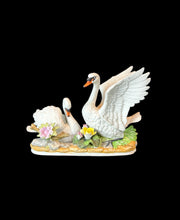 Load image into Gallery viewer, Vintage Capodimonte Nuova by Filli Savastano Double Doves with Flowers Figurine
