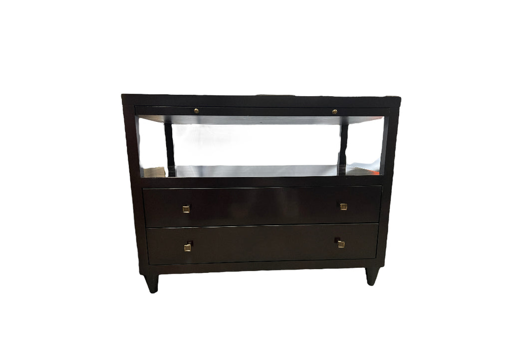 Renata Bedroom Stand Multipurpose Cabinet with Sliding Table Extension by Alexa Hampton for Hickory chair