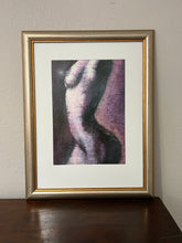Load image into Gallery viewer, Nude Woman Silhouette - Original Art - Set of 2, Matted and Framed
