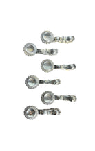 Load image into Gallery viewer, Silver Plated Brass Chopstick Rests/Spoon Holders - Set of 6
