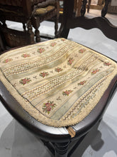 Load image into Gallery viewer, Antique Spindle Back Upholstered Chairs - sold as a set
