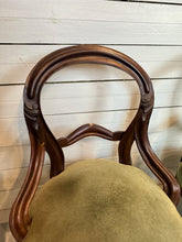 Load image into Gallery viewer, Antique Victorian Balloon Back Boudoir Side Chairs - Set of Two
