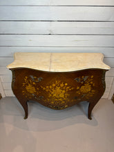 Load image into Gallery viewer, French Louis XV Bombe Commode with Marble Top, Ormolu Details
