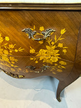 Load image into Gallery viewer, French Louis XV Bombe Commode with Marble Top, Ormolu Details
