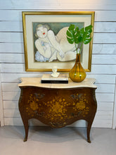 Load image into Gallery viewer, French Louis XV Bombe Commode with Marble Top, Ormolu Details
