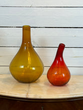 Load image into Gallery viewer, Sunset Toned Red and Yellow Vases - Set of Two
