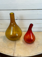 Load image into Gallery viewer, Sunset Toned Red and Yellow Vases - Set of Two
