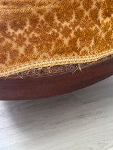 Load image into Gallery viewer, 19th Century Parlor Sofa with Velvety Damask Upholstery
