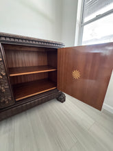 Load image into Gallery viewer, Victorian Carved Walnut Clawfoot Buffet Sideboard Credenza - Zipfel Furniture
