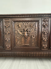 Load image into Gallery viewer, Victorian Carved Walnut Clawfoot Buffet Sideboard Credenza - Zipfel Furniture
