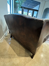 Load image into Gallery viewer, Leather Loveseat/Oversized Chair/Chair-and-a Half by Carol Hicks Bolton and EJ Victor
