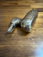 Load image into Gallery viewer, Vintage Brass Sitting Duck
