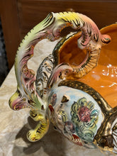 Load image into Gallery viewer, Hand Painted Capodimonte Porcelain Centerpiece, Decorative Bowl
