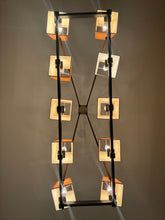 Load image into Gallery viewer, Contemporary Ten-Light Chandelier with Bronze Frame
