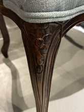 Load image into Gallery viewer, Antique Louis XV Style Carved Walnut Upholstered Arm Chairs - Set of Two
