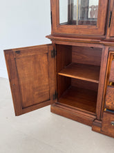 Load image into Gallery viewer, Thomasville Vintage Burlwood Breakfront China Cabinet

