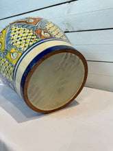 Load image into Gallery viewer, Vintage Mexican Talavera Planter Pot Vase Urn with Handles - Tall Size
