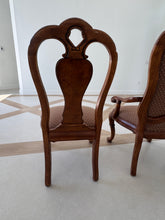 Load image into Gallery viewer, Thomasville Vintage British Gentry Burl Oak Dining Chairs - Set of 8
