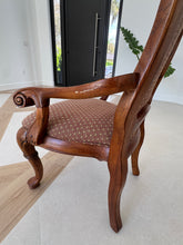 Load image into Gallery viewer, Thomasville Vintage British Gentry Burl Oak Dining Chairs - Set of 8
