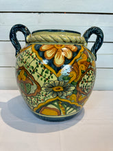 Load image into Gallery viewer, Large Vintage Talavera Mexican Pot with Handles
