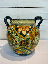 Load image into Gallery viewer, Large Vintage Talavera Mexican Pot with Handles
