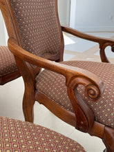 Load image into Gallery viewer, Thomasville Vintage British Gentry Burl Oak Dining Chairs - Set of 8
