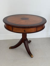 Load image into Gallery viewer, Vintage Schnadig Mahogany Pedestal Round End Table or Drum Table
