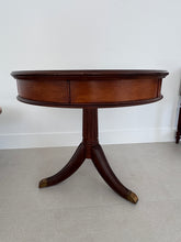 Load image into Gallery viewer, Vintage Schnadig Mahogany Pedestal Round End Table or Drum Table
