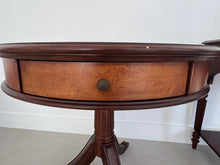 Load image into Gallery viewer, Vintage Schnadig Mahogany Pedestal Round End Table or Drum Table
