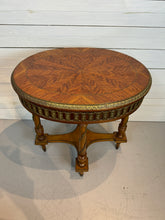 Load image into Gallery viewer, Bronze Ormolu Mounted Oval Marquetry End, Side or Accent Table
