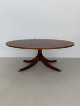 Load image into Gallery viewer, Vintage Ethan Allen Newport Collection Mahogany Oval Coffee Table
