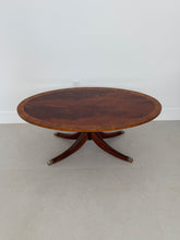 Load image into Gallery viewer, Vintage Ethan Allen Newport Collection Mahogany Oval Coffee Table
