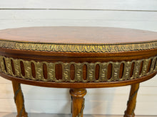 Load image into Gallery viewer, Bronze Ormolu Mounted Oval Marquetry End, Side or Accent Table
