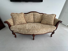 Load image into Gallery viewer, Vintage Ethan Allen Evette Sofa/Settee in Cream Nayeli Grade R Fabric
