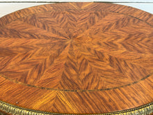 Load image into Gallery viewer, Bronze Ormolu Mounted Oval Marquetry End, Side or Accent Table
