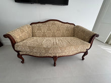Load image into Gallery viewer, Vintage Ethan Allen Evette Sofa/Settee in Cream Nayeli Grade R Fabric
