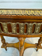 Load image into Gallery viewer, Bronze Ormolu Mounted Oval Marquetry End, Side or Accent Table
