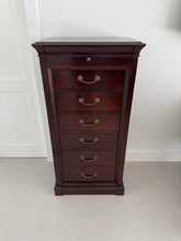 Load image into Gallery viewer, Vintage Ethan Allen Tall Chest / Lingerie Chest / Chiffoniere - Sable Medallion
