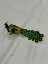 Load image into Gallery viewer, Bedazzled Peacock Trinket Box
