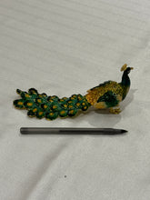 Load image into Gallery viewer, Bedazzled Peacock Trinket Box
