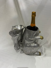 Load image into Gallery viewer, Vintage Rabbit Ice Bucket &amp; Wine Cooler by Arthur Court, 1986
