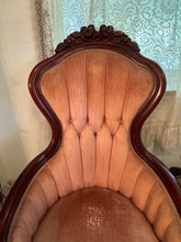 Load image into Gallery viewer, Vintage  Kimball Victorian Mahogany Parlor Chair - Ladies Chair
