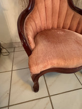 Load image into Gallery viewer, Vintage  Kimball Victorian Mahogany Parlor Chair - Ladies Chair
