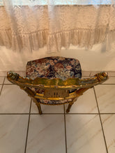 Load image into Gallery viewer, Antique French Louis XIV Gold Leaf Side Accent Harp Small Chair
