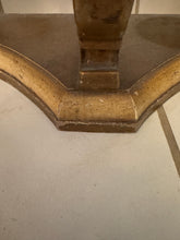 Load image into Gallery viewer, Antique Marble Top Demilune Accent Table
