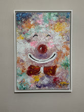 Load image into Gallery viewer, Happy Clown by Elmo Gideon - Signed Original Oil/Acrylic on Canvas, Float Framed
