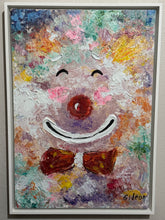 Load image into Gallery viewer, Happy Clown by Elmo Gideon - Signed Original Oil/Acrylic on Canvas, Float Framed
