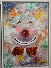 Load image into Gallery viewer, Happy Clown by Elmo Gideon - Signed Original Oil/Acrylic on Canvas, Float Framed
