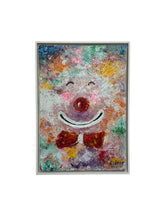 Load image into Gallery viewer, Happy Clown by Elmo Gideon - Signed Original Oil/Acrylic on Canvas, Float Framed
